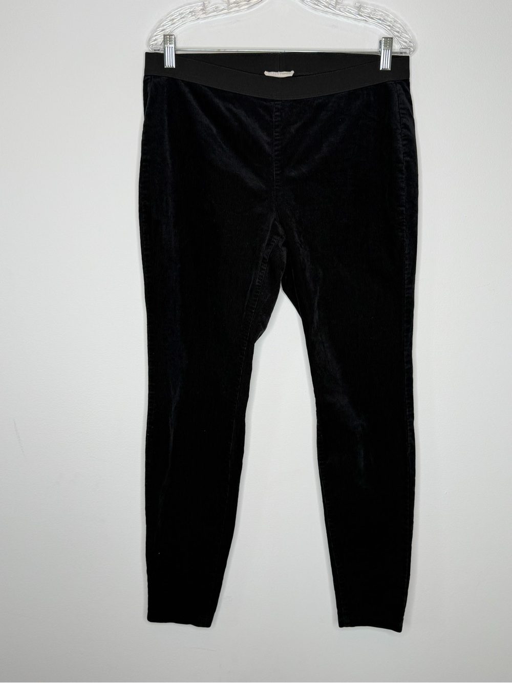 Eileen Fisher Black Organic Cotton Corduroy Pant